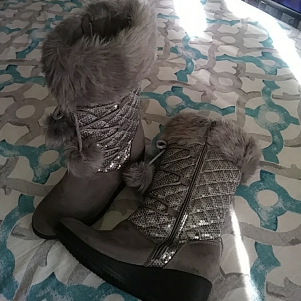Gray Boots